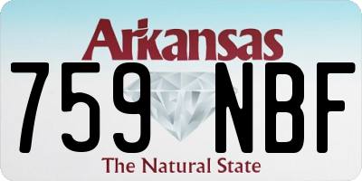 AR license plate 759NBF