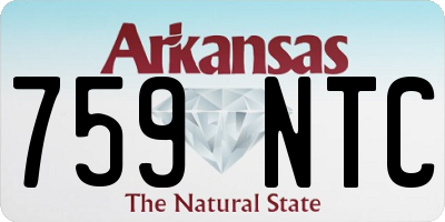 AR license plate 759NTC