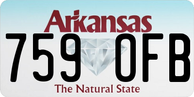 AR license plate 759OFB