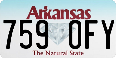 AR license plate 759OFY