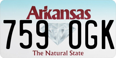 AR license plate 759OGK