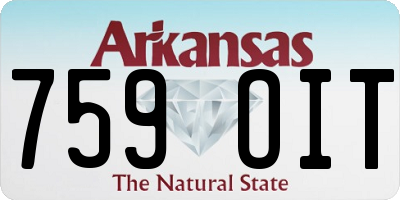 AR license plate 759OIT