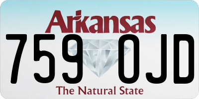 AR license plate 759OJD