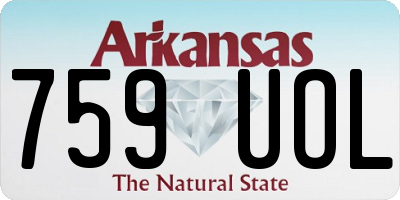 AR license plate 759UOL