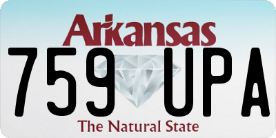AR license plate 759UPA