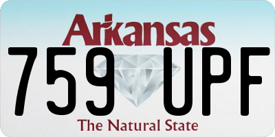 AR license plate 759UPF
