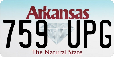 AR license plate 759UPG
