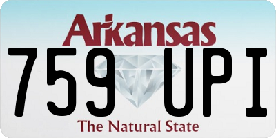 AR license plate 759UPI
