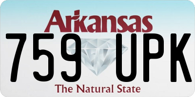 AR license plate 759UPK