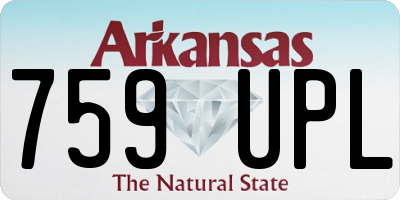AR license plate 759UPL