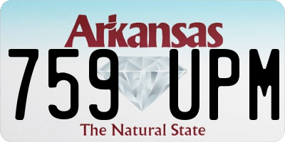 AR license plate 759UPM