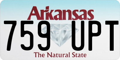 AR license plate 759UPT