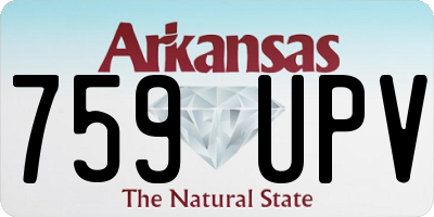 AR license plate 759UPV