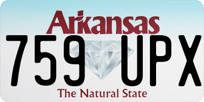 AR license plate 759UPX