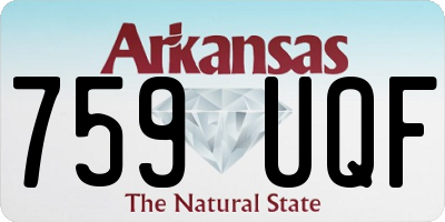 AR license plate 759UQF