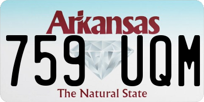 AR license plate 759UQM
