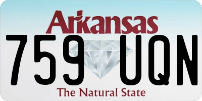 AR license plate 759UQN