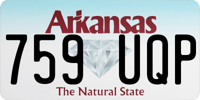 AR license plate 759UQP