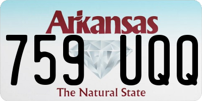 AR license plate 759UQQ