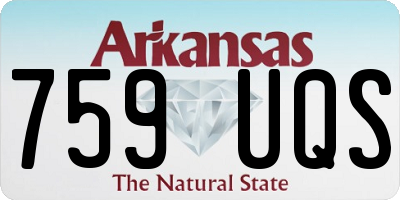 AR license plate 759UQS