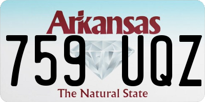 AR license plate 759UQZ