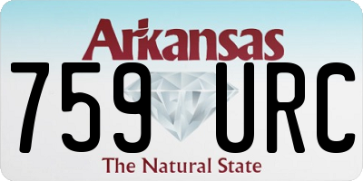 AR license plate 759URC