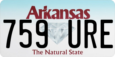 AR license plate 759URE