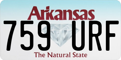 AR license plate 759URF