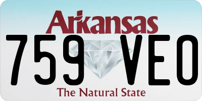 AR license plate 759VEO