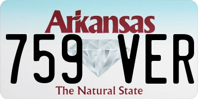 AR license plate 759VER