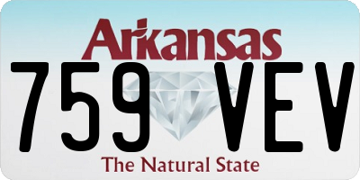 AR license plate 759VEV