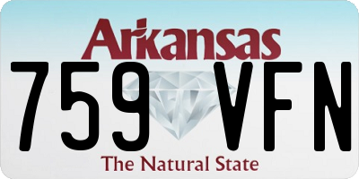 AR license plate 759VFN