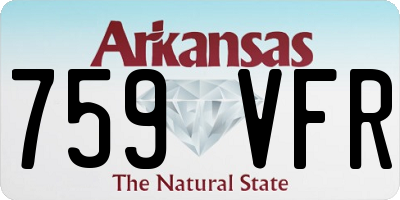 AR license plate 759VFR