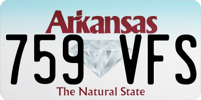 AR license plate 759VFS