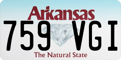AR license plate 759VGI
