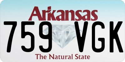 AR license plate 759VGK
