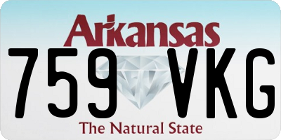 AR license plate 759VKG