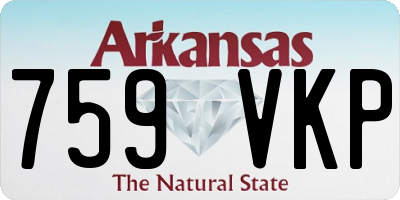 AR license plate 759VKP