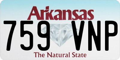 AR license plate 759VNP
