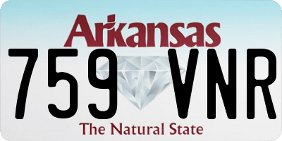 AR license plate 759VNR