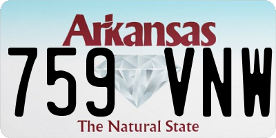 AR license plate 759VNW