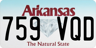 AR license plate 759VQD