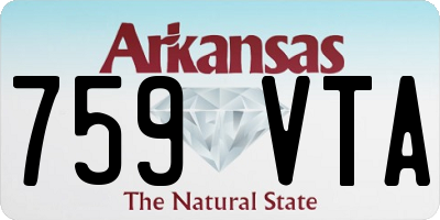 AR license plate 759VTA