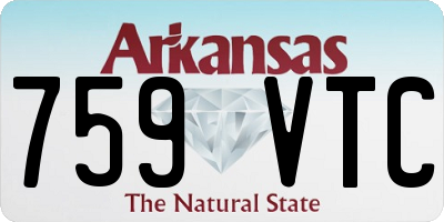 AR license plate 759VTC