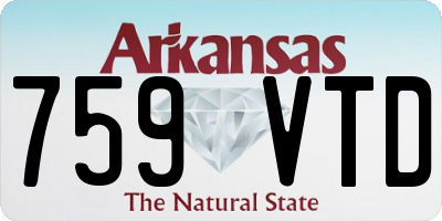 AR license plate 759VTD