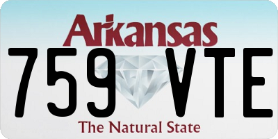 AR license plate 759VTE