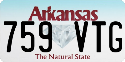AR license plate 759VTG