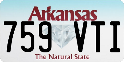 AR license plate 759VTI