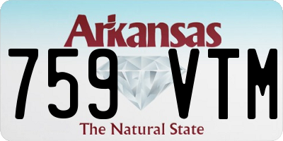AR license plate 759VTM