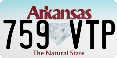 AR license plate 759VTP
